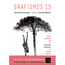 Cartel Grafismos`15, mercado de arte. Br, ing e Identidade, Design gráfico, e Colagem projeto de Rocío González - 04.12.2015
