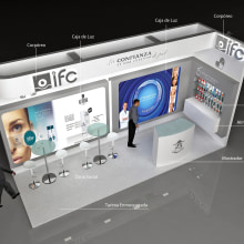 Diseño de Stands IFC. Un proyecto de 3D, Br, ing e Identidad, Eventos y Diseño de producto de Quique Cestrilli - 16.12.2014