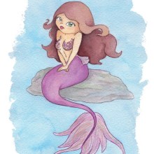 Sirenas. Traditional illustration, Character Design, Fine Arts, and Painting project by Olga - 12.05.2015