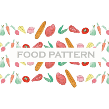 Food Pattern. Design, Cooking, Graphic Design, Packaging, and Product Design project by Jumps Rabbit - 11.27.2015