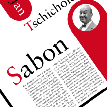 Póster Sabon. Un proyecto de Diseño gráfico y Tipografía de Victor Belda Ruiz - 06.12.2015