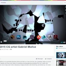 Demoreel 2015 CG artist Gabriel Muñoz. 3D, Animação, Pós-produção fotográfica, e Vídeo projeto de Gabriel Muñoz Casado - 08.12.2015