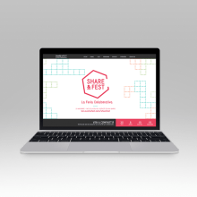 Share&Fest Website. Un proyecto de Br, ing e Identidad, Diseño gráfico y Diseño Web de Anna Carbonell Sariola - 09.12.2015