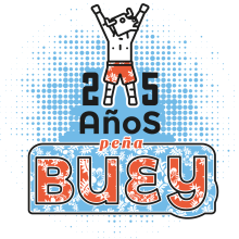Camiseta peña Buey. Design gráfico projeto de David González Gallego - 13.12.2015