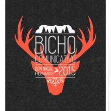 Felicitación de Navidad del Bicho comunicativo. Agencia de comunicación.. Graphic Design project by Uri - 12.15.2015