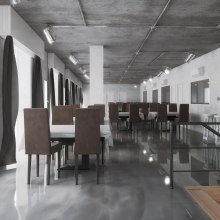 Render con Vray - Restaurante. Un proyecto de 3D, Arquitectura, Arquitectura interior y Diseño de interiores de RUBEN VIVO ROMAN - 17.12.2015