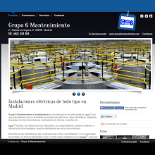 Proyecto Web-Site Grupo 6 Mantenimiento. Un proyecto de Diseño Web de Álvaro Alcibi Baquero - 24.08.2012