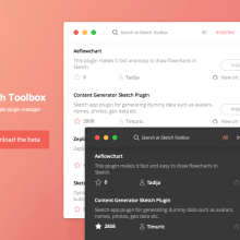 Sketch Toolbox - Redesign. Un proyecto de UX / UI, Diseño de producto y Desarrollo Web de Jokin Lopez - 22.12.2015