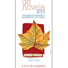 Cartel para Un otoño de novela, 2015. Design project by Miguel Cerro - 12.23.2015