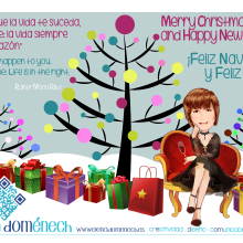 XMAS!! Personalized Christmas Cards elenadomenech. Un progetto di Illustrazione tradizionale, Pubblicità e Graphic design di Elena Doménech - 25.12.2015