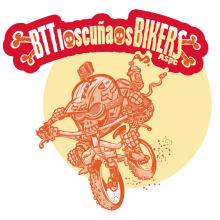 Los  Cuñaos  ( Logo Bikers BTT ). Un proyecto de Ilustración de jose ramón puerto urios - 02.12.2015