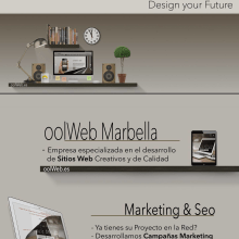 Folleto oolWeb. UX / UI, Marketing, Web Design, and Web Development project by Antonio M. López López - 08.27.2014