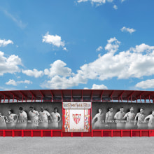 Remodelación Estadio Ramón Sánchez Pizjuan. Un projet de 3D, Architecture, Br, ing et identité , et Design industriel de Samuel Segura Pareja - 19.08.2015