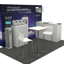Stand Aquaservice. 3D, Br, ing, Identit, and Marketing project by Samuel Segura Pareja - 11.19.2015