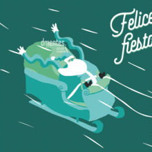 Felicitación de Navidad - Dmentes. Un proyecto de Publicidad, Animación, Diseño gráfico y Diseño Web de Alacuerno - 24.12.2015