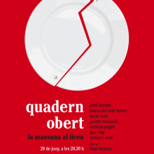 Cartel para el concierto «Quadern obert» en el Liceo de Barcelona. Un proyecto de Diseño, Dirección de arte y Diseño gráfico de Carlos Cubeiro - 30.12.2015