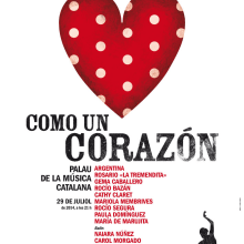 Cartel para el concierto «Como un corazón». Un proyecto de Diseño, Ilustración tradicional y Diseño gráfico de Carlos Cubeiro - 30.12.2015
