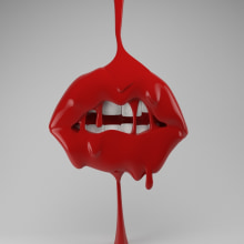 Lips. Traditional illustration, 3D, and Graphic Design project by Nerea Ramirez - 01.01.2016