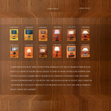 Proyecto Web Promocional Colección Lamparas Exclusivas. Un proyecto de Diseño Web de Álvaro Alcibi Baquero - 23.08.2012
