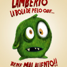 Lamberto, la bola de pelo que tiene mal aliento.. Design, Traditional illustration, Character Design, and Comic project by Pepe Belda Parres - 01.03.2016
