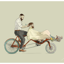 Bicicletas. Een project van  Ontwerp y Traditionele illustratie van Ibai Eizaguirre Sardon - 03.01.2016