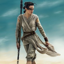 Rey - Star Wars. Un proyecto de Ilustración tradicional, Pintura y Cine de Jorge M. Hernández Alférez - 02.01.2016