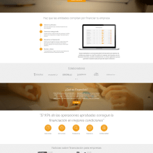 Financiación para empresas Financlick. Web Design project by La Teva Web Diseño Web - 01.06.2016
