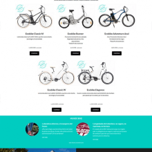 Bicicletas eléctricas Ecobike. Web Design projeto de La Teva Web Diseño Web - 06.01.2016