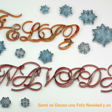 Felicitación Navidad 2015. 3D projeto de Santiago Jiménez Francés - 21.12.2015