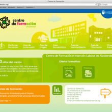 Web Centro de Formación de Alcobendas. Web Design, e Desenvolvimento Web projeto de Ana Eva de la Cal Ledesma - 07.01.2013