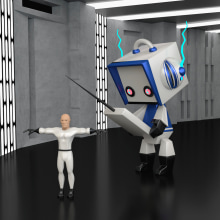 Proyecto: Robot galáctico. Un proyecto de 3D, Diseño de juegos y Cine de Aranzazu Hurtado Ruiz - 09.01.2016
