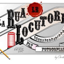 Logotipo Locutorio La Rua. Design gráfico projeto de Christian Fernandez Campos - 24.10.2015