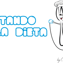 Logotipo Saltando la Dieta. Graphic Design project by Christian Fernandez Campos - 12.27.2015