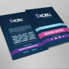 Flyer Kobu Creative Studio. Un proyecto de Publicidad y Diseño gráfico de Victor Belda Ruiz - 10.01.2016