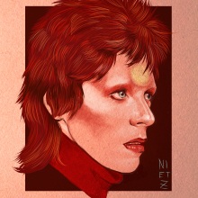 David Bowie. Un proyecto de Ilustración tradicional y Bellas Artes de Judith González - 11.01.2016