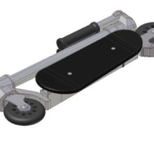Patinete Compact, diseño de un patinete lo más compactable posible.. Design, 3D, Industrial Design, and Product Design project by Héctor Núñez Gómez - 01.11.2016