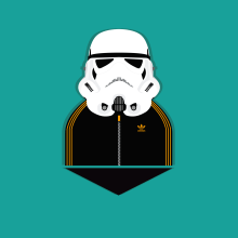 Star Wars Flat Design. Design, Art Direction, Character Design, and Graphic Design project by Adrián Basto - 01.11.2016