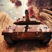 Tank Warfare. Design, Design gráfico, e Colagem projeto de David Fuentes Flores - 11.01.2016
