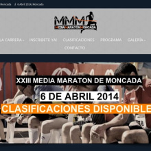 Media Maratón Moncada. Web Development project by Jose Tarodo - 01.13.2016