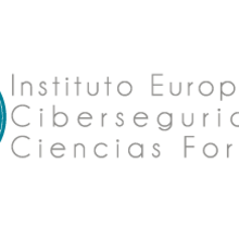 Logotipo Instituto Europeo de Ciberseguridad y Ciencias Forenses. Br, ing, Identit, and Graphic Design project by Pablo Campos - 01.17.2016