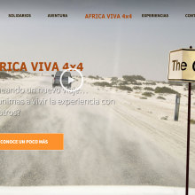 Web - AFRICA VIVA 4X4 - SLIDES. Un proyecto de Desarrollo Web y Diseño Web de Esther Martínez Recuero - 19.01.2014