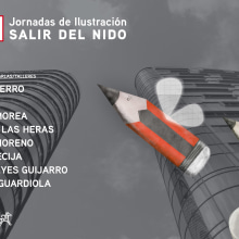 Cartel para las Jornadas de Ilustración de APIM ;). Un proyecto de Ilustración tradicional y Diseño gráfico de Ana Cristina Martín Alcrudo - 21.01.2016