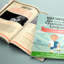 Revista Champions League. Un proyecto de Ilustración tradicional, Diseño editorial y Diseño gráfico de Carlos Sánchez Gallego - 24.01.2015