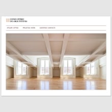 Website for "Consultório de Arquitectura" | Architecture studio. Un proyecto de UX / UI, Diseño Web y Desarrollo Web de Filipa Ribeiro - 24.01.2016