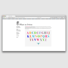 Website Olhar as Letras . UX / UI, Web Design, e Desenvolvimento Web projeto de Filipa Ribeiro - 19.01.2013