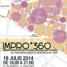 IMPRO 360_medialabprado. Un proyecto de Diseño, Arquitectura y Escenografía de Antonella Corpaci - 18.07.2014