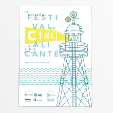 Propuesta 13 edición del Festival de Cine de Alicante. Un proyecto de Diseño editorial, Diseño gráfico y Cine de 47 bajo cero - 28.01.2016