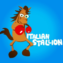 Italian Stallion. Projekt z dziedziny Trad, c i jna ilustracja użytkownika César Casado - 28.01.2016