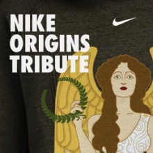 Nike Origins Tribute. Ilustração tradicional, Design de acessórios, Direção de arte, Cop, e writing projeto de Enrique Antequera - 28.01.2016