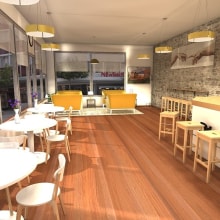 Diseño Cafetería. Un proyecto de 3D, Arquitectura, Diseño, creación de muebles					, Arquitectura interior y Diseño de interiores de Rodrigo Paredes Martín - Ambrosio - 28.01.2016